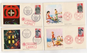 ein Lot von 6 FDC Das französische Rote Kreuz 70er Jahre /L13 - Bild 1 von 2