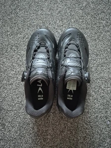 Lake CX177-X Wide Cycling Shoes Black, Road Bike, SPD-SL, EU39, US 7 - Picture 1 of 5