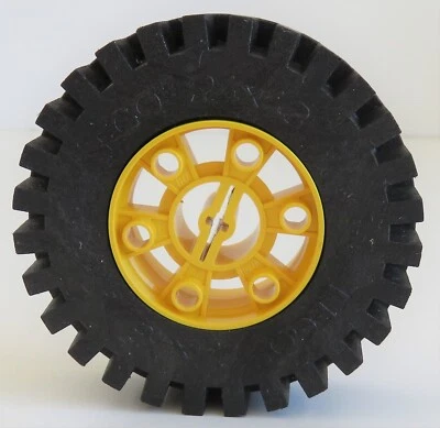 LEGO Technic - Reifen / Tire 24 x 43 mit Felge, gelb # 3739c01 - Bild 1 von 3