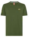 Maglietta T-Shirt Sun68 Beach Logo T-Shirt T34140 Uomo Cotone Verde Scuro