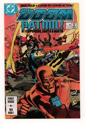 Doom Patrol #1 SIGNED PAUL KUPPERBERG, DC Comics 1987 FINE PLUS - Image 1 of 4