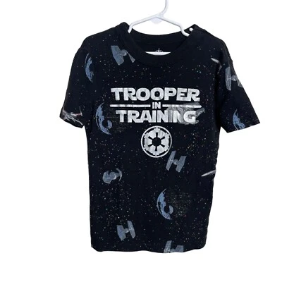 Disney Parks Star Wars Trooper In Training Shirt Boy's 10 Empire Tie Fighter Foto 1 de 4