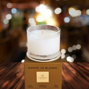 Glasshouse Fragrances~ Kyoto In Bloom Scented Single Wick Mini Candle 1.1 oz NIB - Picture 1 of 4