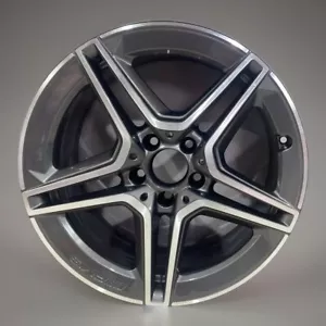 MERCEDES C CLASS 7,5JX18" GENUINE AMG GREY D/CUT ALLOY WHEELS *12H-11 - Picture 1 of 6
