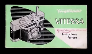 Istruzioni/Manuale Fotocamera Originale: Voigtlander Vitessa - Foto 1 di 2