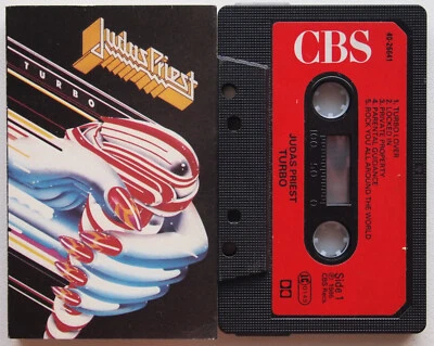 JUDAS PRIEST - TURBO (CBS 4026641) 1986 EUROPE UK CASSETTE TAPE HEAVY METAL - Image 1 of 3