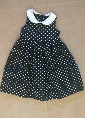 Good Lad of Philadelphia Girls Sleeveless Polka Dot Dress Size 4 - Image 1 of 4