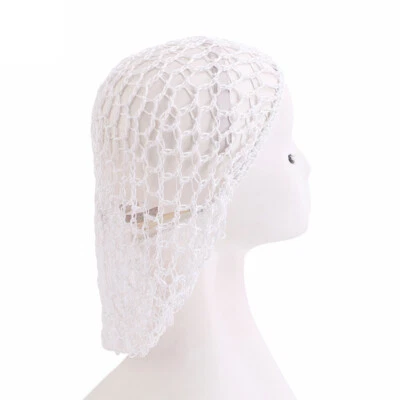 Mesh Hair Net Crochet Cap Fishnet Hairnet Hair net Snood Sleeping Night Cover  ✿ - Image 1 of 4