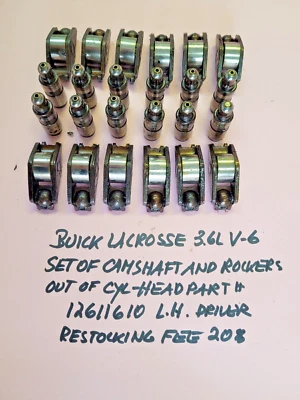JUEGO DE 12 BALANCINES Y 12 ELEVADORES BUICK LACROSSE DOHC 3,0 L V-6 - USADO Foto 1 de 3