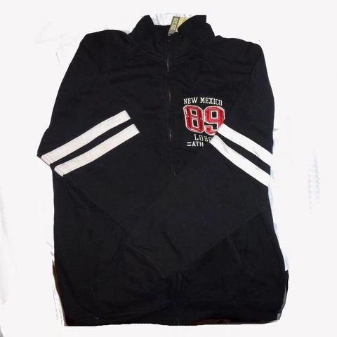 Ouray jacket New Mexico UNM Lobos full zip sweatshirt S black est 1889 (G71) Cover