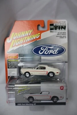 2022 JOHNNY LIGHTNING 1968 FORD MUSTANG GT STORAGE TIN VS A REL 3 NO 1 1:64 - Image 1 of 2
