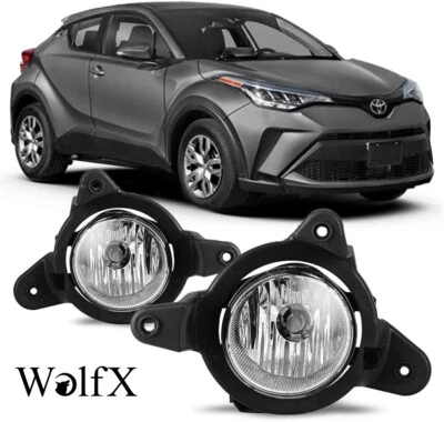 Fog Lights Clear Bumper Driving Lamp For 2018-2019 Toyota C-HR Wiring Kit Switch — 第 1/4 张图片