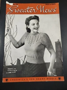 SUÉTER VINTAGE NOTICIAS PATRÓN TEJIDO FOLLETO TALLA 16 ENVÍO GRATUITO - Imagen 1 de 2