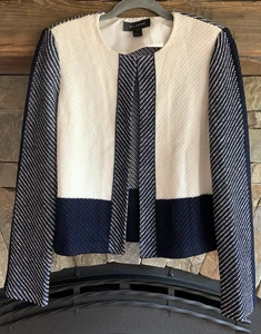 St. John * schöne dunkelblau & off white Jacke - Bild 1 von 7