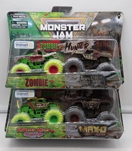 2020 Monster Jam: Zombie VS Hunter Set - Zombie & Soldier Fortune - Neu Rarität - Bild 1 von 9
