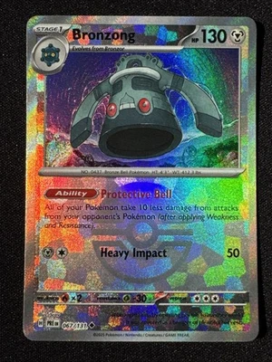 Bronzong 67/131 Pokeball Prismatic Evolutions PRE -Near Mint- Pokemon TCG - Image 1 of 2