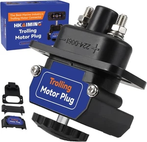 HKAIMING Trolling Motor Plug, 027-0004-Kit 12V to 48V DC Power Connector - Picture 1 of 5