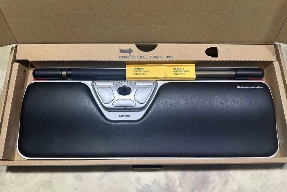 Ratón ergonómico rojo inalámbrico Contour RollerMouse - ¡ULN! Foto 1 de 4