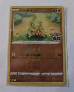 Pokemon Go Reverse Holo Common Card Larvitar 037/078 - Picture 1 of 1