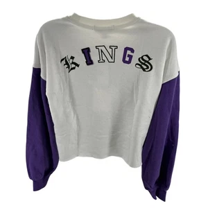 Wear Erin Andrews Sacramento Kings Cropped Sweatshirt Damen Small NEU - Bild 1 von 8