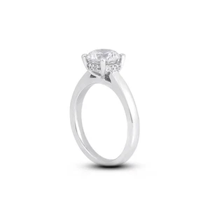 1/3 Carat G VS2 Round Brilliant Natural Certified Diamonds 14k Gold Accent Ring - Picture 1 of 3