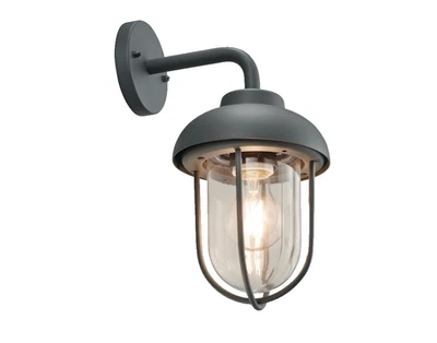 DUERO Vintage Außenwandleuchte Anthrazit IP44 Gartenlampe E27 LED geeignet - Bild 1 von 2