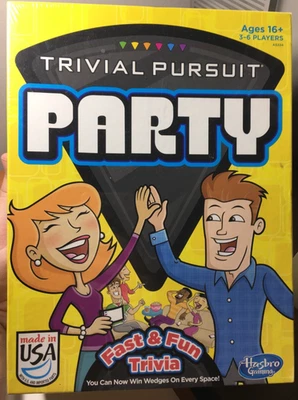 Hasbro Trivial Pursuit Party Fast & Fun Trivia Game - new factory sealed! - Image 1 of 3