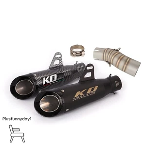 For CF Moto 450SR NK450 2022-2025 Middle Link Pipes Motorcycle 2" Slip On Kit - Picture 1 of 11