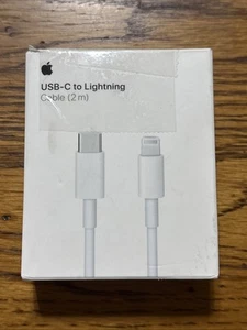 Genuine Apple USB-C to Lightning Cable 2m (white) A2441 MQGH2AM/A New/Open Box - Photo 1 sur 4