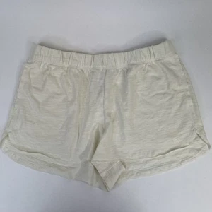 Victoria's Secret PINK Sweatshorts Curve Hem Hund Logo hellgelb Gr. XL NEU - Bild 1 von 8