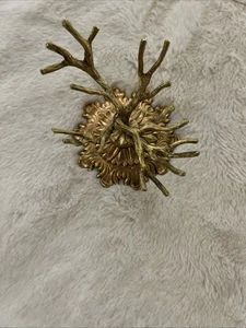 Support BAGUE BIJOUX vintage style construit arbre support ton or exquis - Photo 1/6