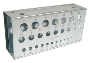 Huot 11900 Drill Bit Stand, 29 Bit Capacity, for Inch Sizes 1/16" to 1/2" in - Picture 1 of 1
