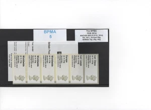 MACHIN Ma13 BPMA FEB 2014 POSTAGE DUE O/P A001 Coll Strip to 40g POST GO - Picture 1 of 1