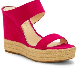 Jessica Simpson Siera Women Pink Platform Wedge Sandals Size 8M - Picture 1 of 8
