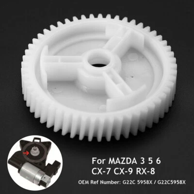 Car Window Regulator Motor Gear Front& Rear Power For MAZDA 3 5 6 CX-7 CX-9 RX-8 - Image 1 of 4