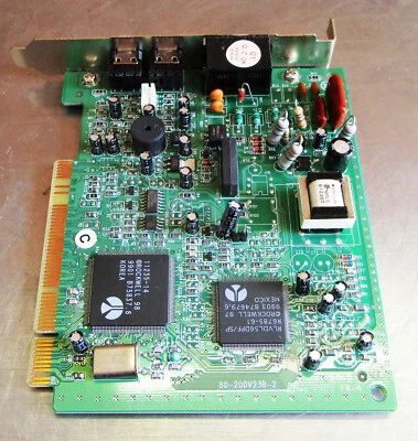 Rockwell V1456VQH-R3 HCF PCI Modem Card New Surplus - Image 1 of 4