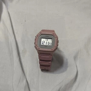 Casio W218HC-4AV, Reloj Cronógrafo, Correa Resina Rosa, Alarma, Iluminador (XV) - Imagen 1 de 5
