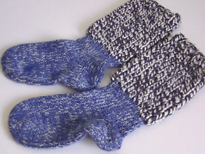 Flauschige warme Socken  Hausschuhe Stulpen Handgestrickt Gr. 37-39 NEU