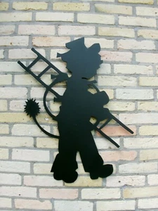 Deshollinador aprendiz "el trabajador" de 40cm-100cm de acero de 3mm decoración - Imagen 1 de 7