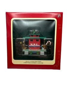 Carlton Tarjetas Colección Reliquia Adorno - Navidad Express Caboose 1991 - Imagen 1 de 2