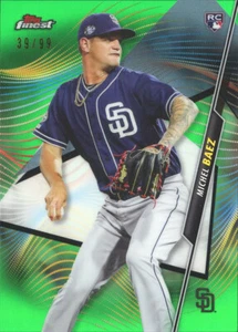 MICHEL BAEZ 2020 Topps Finest GREEN REFRACTOR 39/99 SAN DIEGO PADRES RC #92 - Picture 1 of 1