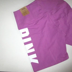 Pink Victoria Secret 6" Baumwolle hohe Taille Biker-Shorts lila L XL - Bild 1 von 6