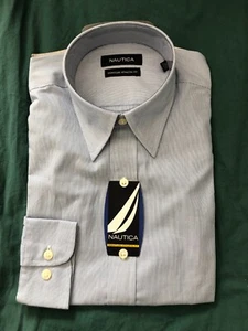 BNWT Nautica Athletic Fit 14.5 32/33" Dress Shirt - Picture 1 of 2