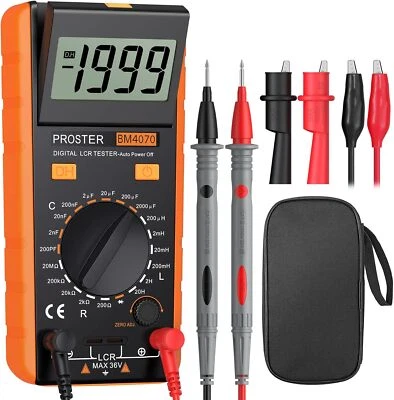 Proster LCR Messgerät Digitaler LCR Multimeter für Kapazitäts Induktivitäts - Bild 1 von 4