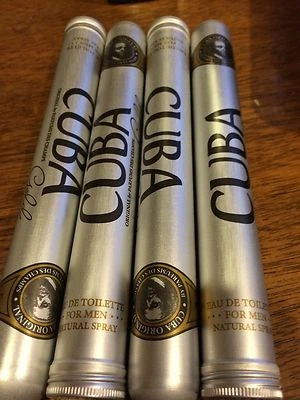 PARFUMS DES CHAMPS 20 PCS CUBA GOLD COLOGNE FOR MEN 1.17 OZ / 35 Ml EACH EDT SPRAY ONE BOX*NIB*