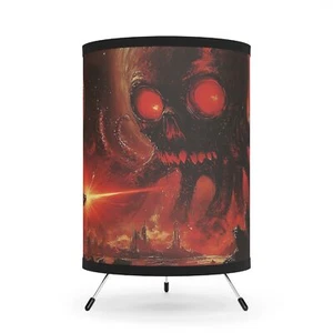 Lámpara trípode de terror cósmico, decoración del hogar de ciencia ficción, iluminación única, regalos de Halloween, - Imagen 1 de 8
