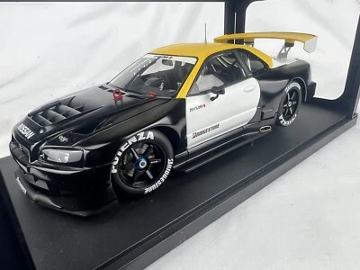 RARO 2001 Nissan Skyline JGTC coche de prueba (R34) 1:18 Autoart DieCast Foto 1 de 4