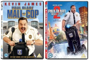 🆕DVD BUNDLE:PAUL BLART: MALL COP 1 (2009) & 2 (2015) RGN 2 BBFC PG KEVIN JAMES - Picture 1 of 1