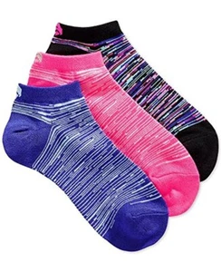 Ideology Womens No Show Space Dyed 3 Pack Socks Color Multicolor - Picture 1 of 2