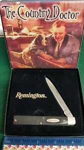 Remington USA "The Country Doctor" Doctor's knife, black Sawcut composite handle